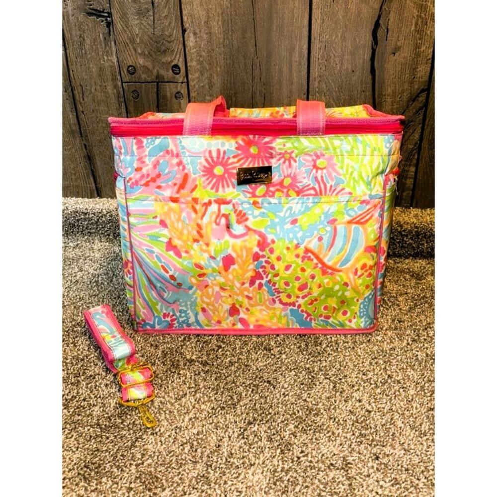 Lilly Pulitzer Cooler Thermal Insulated Beach Sand Vacation Camping Prep…